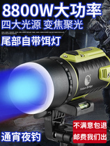 Night fishing light Blue fishing light Purple lampstand fishing super bright fish light Xenon charging fishing light Strong light luminous laser gun