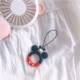 Màu đỏ lưới với dây đeo silicon hoạt hình stereo vòng đeo tay Apple X dễ thương vòng tay dây ngắn dây U đĩa thả - Nhẫn nhan nam