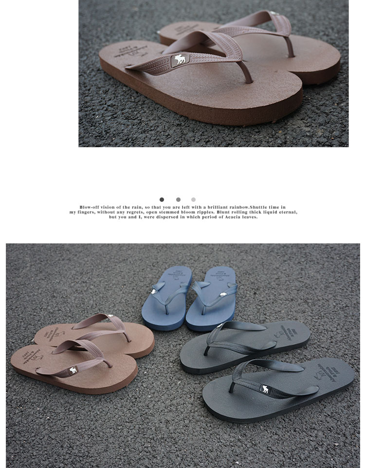 2017 new casual non-slip flip-flops của nam giới dép bãi biển mùa hè xu hướng dép có đế dày và dép đi trong nhà