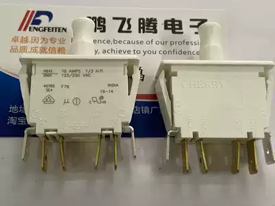 ZF CHERRY push button switch F79-30A DPDT 250V 10A Quick plug one panel installation