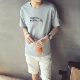 Mùa hè mới cotton gió nam áo thun nửa tay học sinh nhỏ áo sơ mi tươi nửa áo thun ngắn tay xu hướng quần áo nam