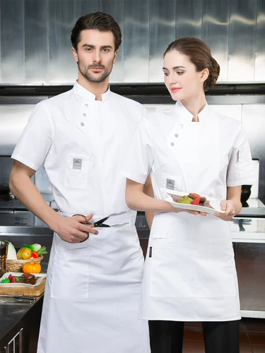 Tesmei Hotel High-end Chef Workwear Pure Chotch