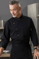 Черный лонгслив, фартук