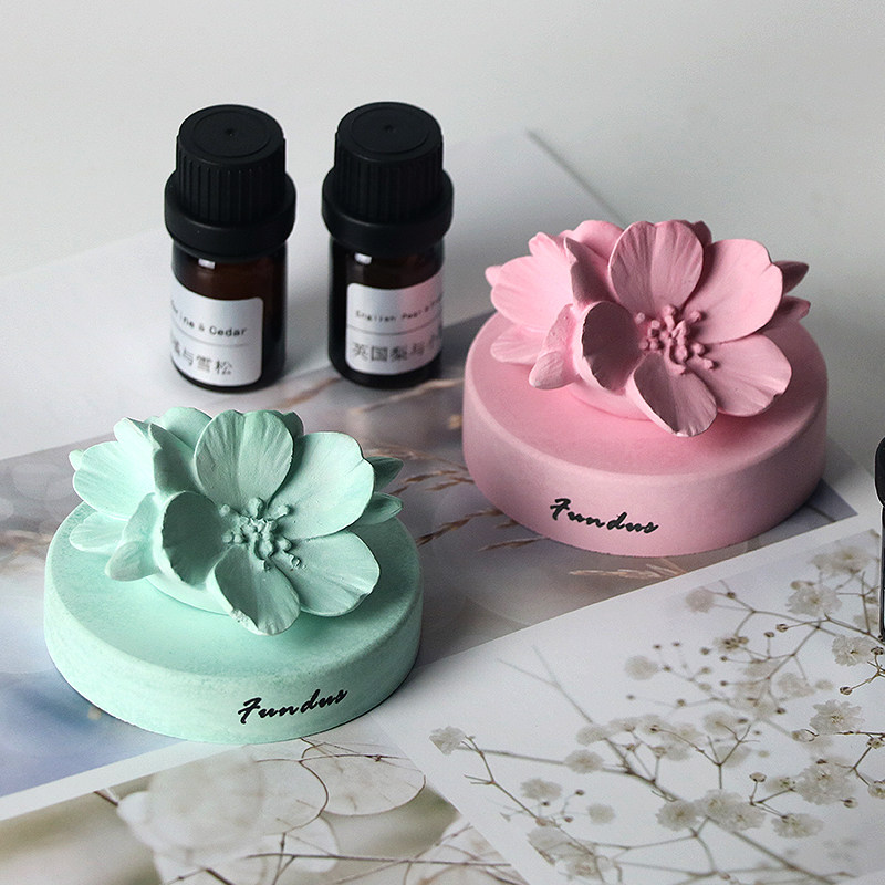 Fresh cherry blossom fire-free aromatherapy indoor home office essential oil diffuser stone decoration car perfume girl gift