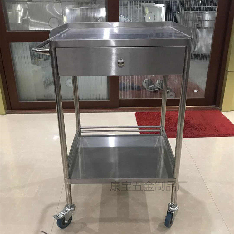 Stainless steel anesthetic cart trolley gear drawer anesthesia car hospital trolley anesthesia rescue vehicle