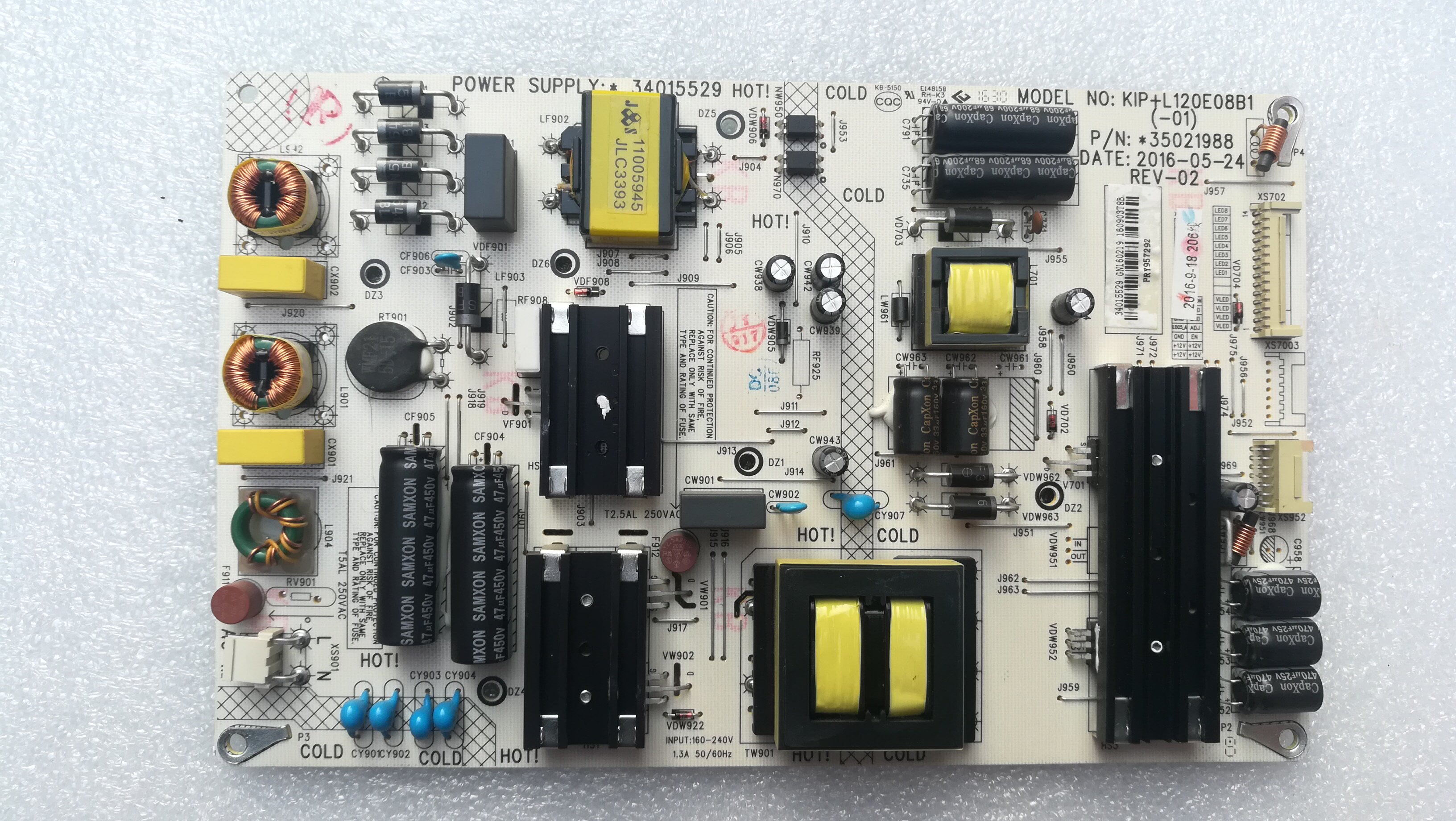 Original Konka LED49X81S 43X81 Power Board 34015529 35021988 KIP L120E08B1