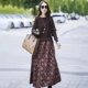2024 ພາກຮຽນ spring ແລະດູໃບໄມ້ລົ່ນແບບໃຫມ່ Spliced ​​​​Dress ແມ່ຍິງກະທັດຮັດວ່າງຄົນອັບເດດ: Fake two-piece Waist Midi-Length Skirt trendy