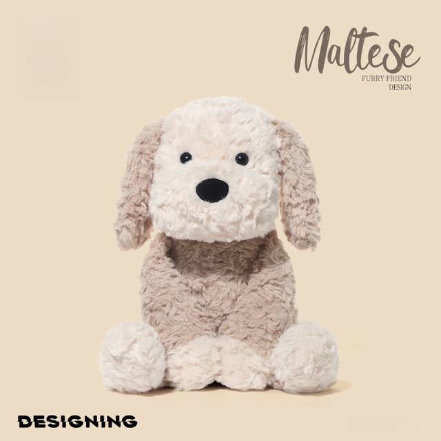 Japanese Sc Maltese Dog Plush Toy Cute Puppy Doll Pillow Sleeping Birthday Gift