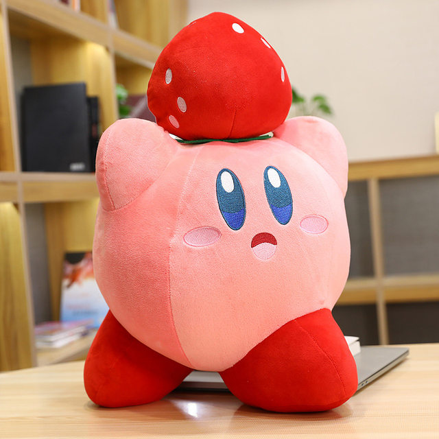 Japanese Sc Kirby Pillow Plush Toy Chef Kirby Stuffed Cartoon Doll Birthday Gift