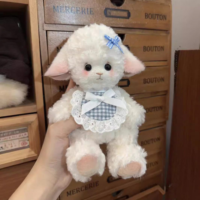 Hong Kong Sc Little Lamb Plush Toy Handmade DIY Kit, Moving Lamb Doll, Birthday Gift for Girls