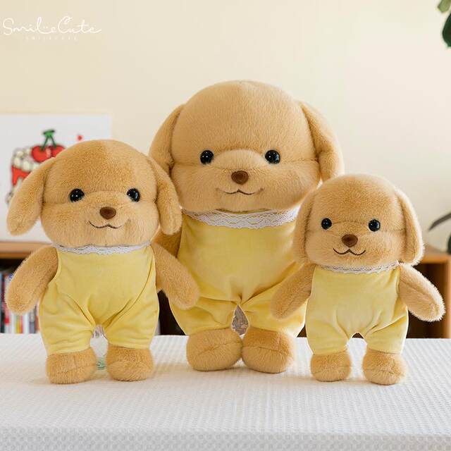 Hong Kong Sc Internet Celebrity Xiaobiga Plush Toy Doll Family Dog Poodle Bag Doll Birthday Gift