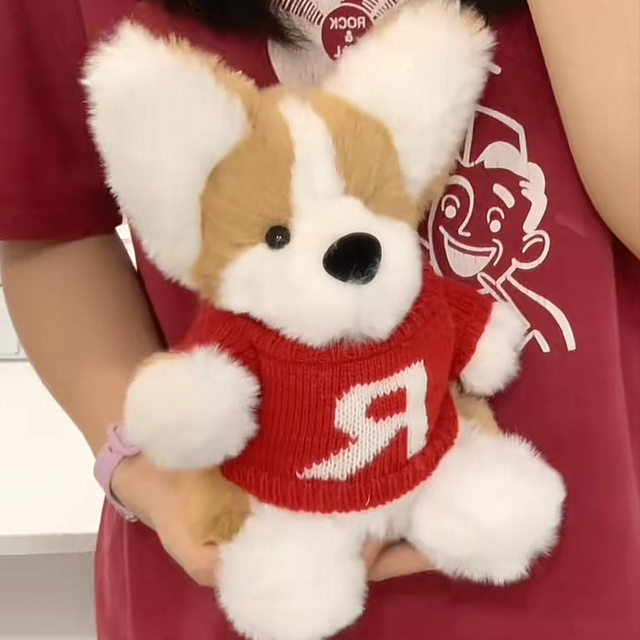 Hong Kong Sc Handmade DIY Corgi Puppy Plush Doll Material Package Cartoon Cute Dog Doll Birthday Gift