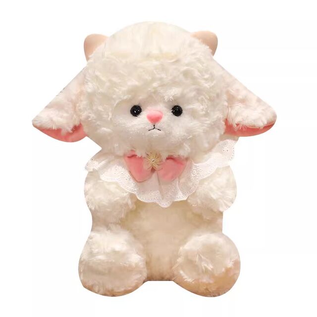 Japanese St Soothing Lamb Plush Toy Doll Birthday Hat Stuffed Toy Birthday Gift Children's Sleeping Companion Doll