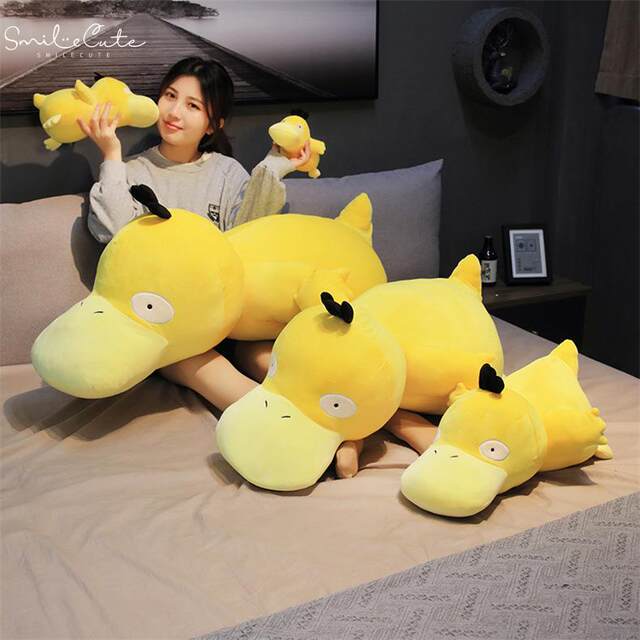 Hong Kong Sc Psyduck Plush Toy Pillow Doll Pet Toy Lying Duck Birthday Gift