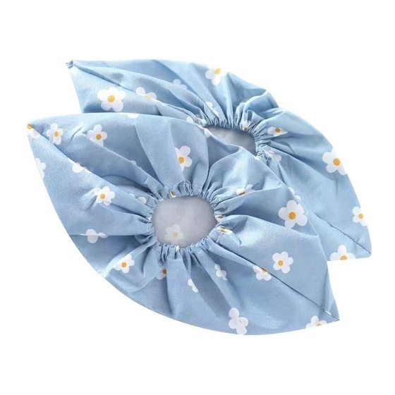 家用室内鞋套机房学生透气舒适布料可反复水洗防滑脚套耐磨布鞋套