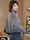 Spring and Autumn High-End Style Petite Tops and Jackets for Women, Loose-Fitting Elegant Batwing Shirts, Short Knitted Cardigans and Sweater Jackets