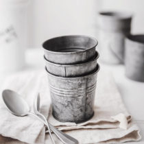 INS wind iron art retro plate still life food photography photography props photography props food posing