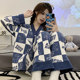 Pajamas women's spring and autumn pure cotton long-sleeved kimono student large size suit summer winter cardigan home service can be worn outside