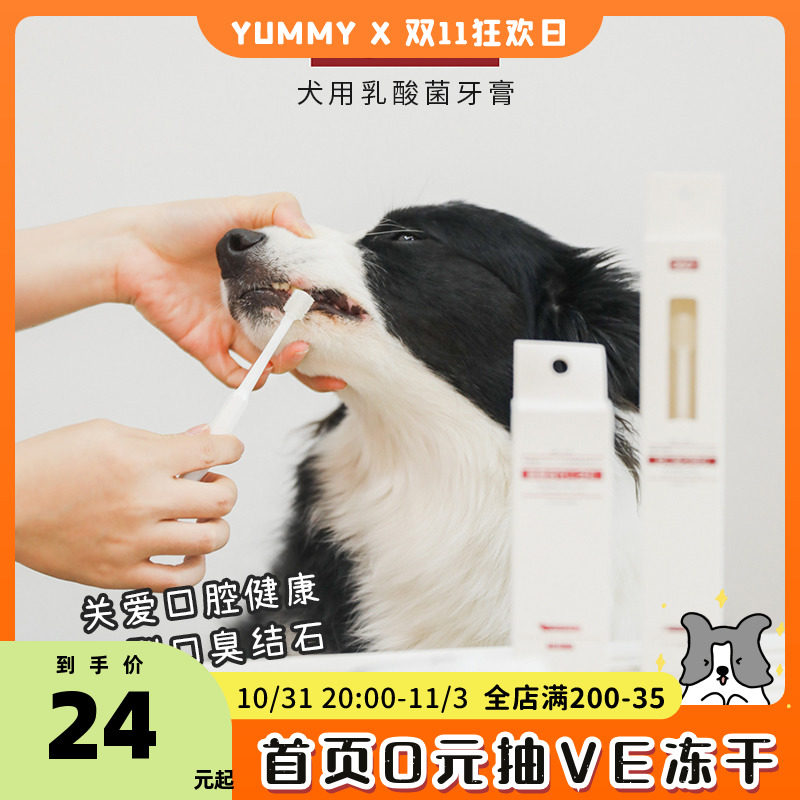 Kojima pet toothbrush toothpaste set edible soft hair cleaning dog cat finger set to remove bad breath calculus