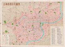 1980 Shanghai Traffic Map JPG ultra-high definition version 12320x8820 pixels