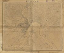 1947 Guangxi Baise County City Map HD version 6612x5470 pixels
