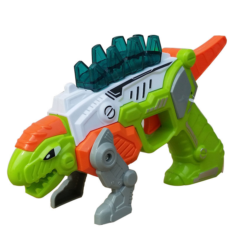 Children's dinosaur sound and light electric toy gun with music light suit 4-6 years old 5 boys baby simulation hand grab