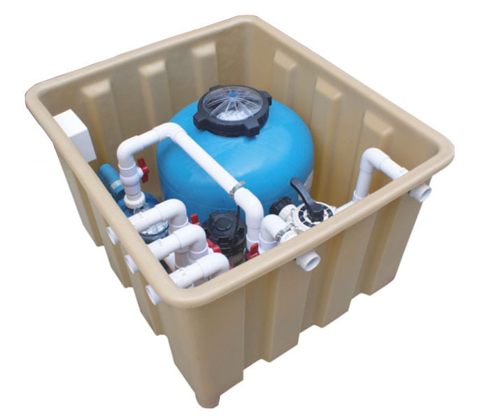 Buried one machine swimming pool integration filtration equipment Fish pool filter landfill machine EKK URS-16