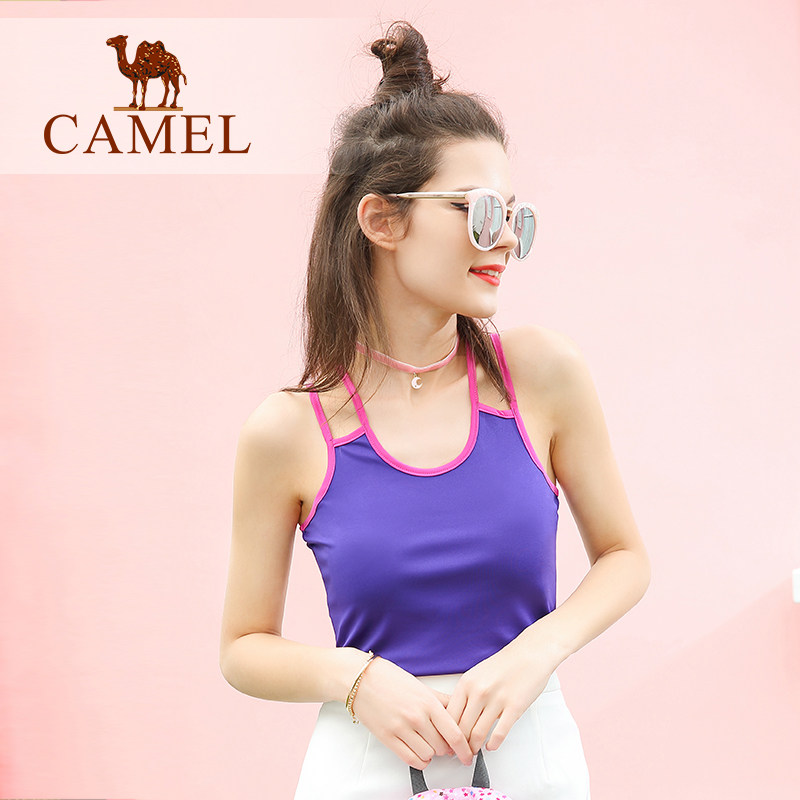 CAMEL camel sports fashion quick-drying vest women's simple inner-drier running fitness leisure
