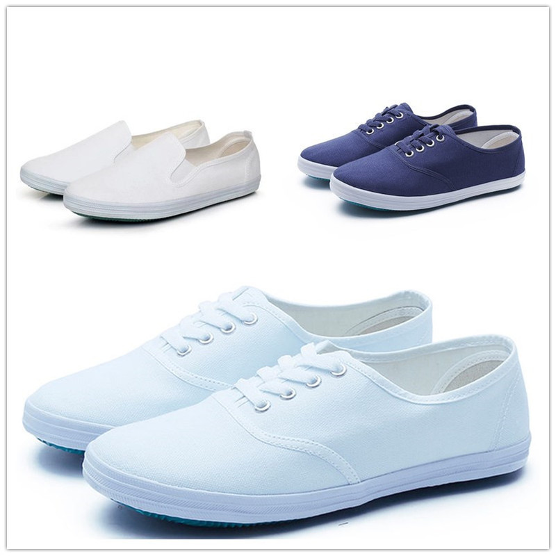 Domestic Classic Nostalgic White Shoes, Tennis Shoes, Canvas Shoes, Pharmaceutical Factory Work Shoes, Sports Shoes, Unisex Sneakers