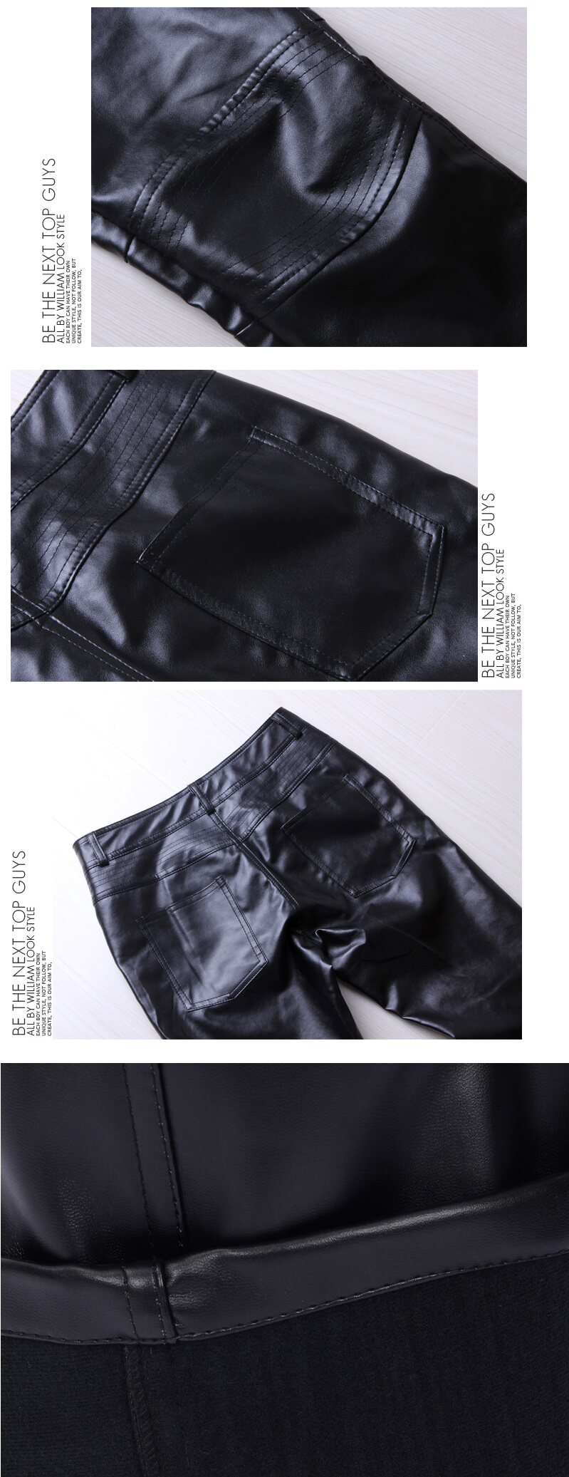 Pantalon cuir homme serré pour jeunesse - Ref 1477933 Image 18