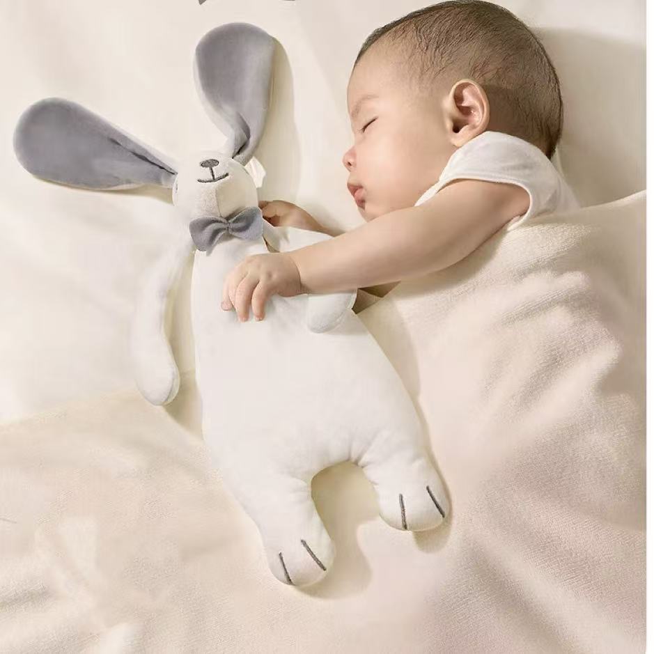 澳贝安抚巾兔新生婴儿安抚玩偶懒羊羊毛绒玩具可入口宝宝哄睡神器