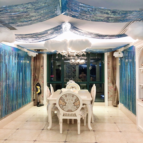 Золотая потолочная волна дождя торговля отель торговые центры Decorative Sequenant Corridor Scenement