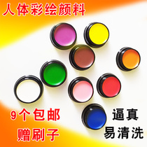 Clown Heares Ledger cos body painting face color special effects makeup bruising effect Halloween Childrens Day oil paint