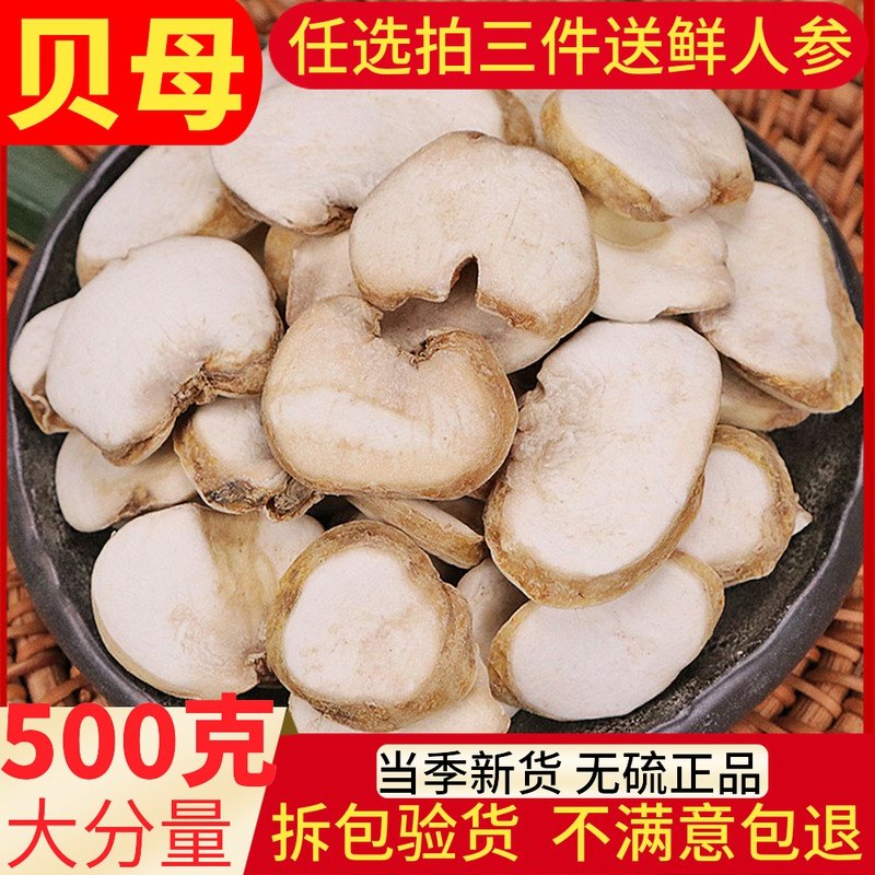 Sichuan fritillary 500g grams Zhejiang Fritillaria Daichuan fritillary Zhejiang Baibei Fritillaria cirrhosa with Pingbei chuan fritillary