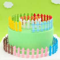 Baking Decoration Cake Decoration Ornament New Wooden Fence Fence Fondant Flower Birthday Cake Scene