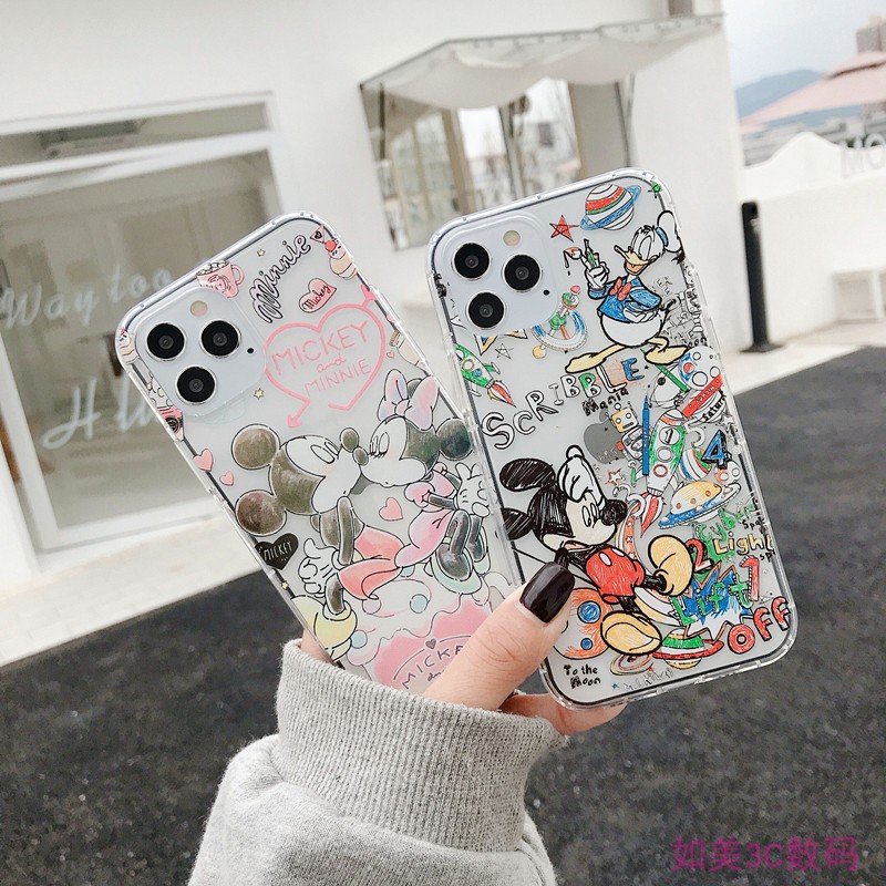Mickey and Minnie for iPhone14 13 12pro max mobile phone protective case apple 11 couple xs xr protective case