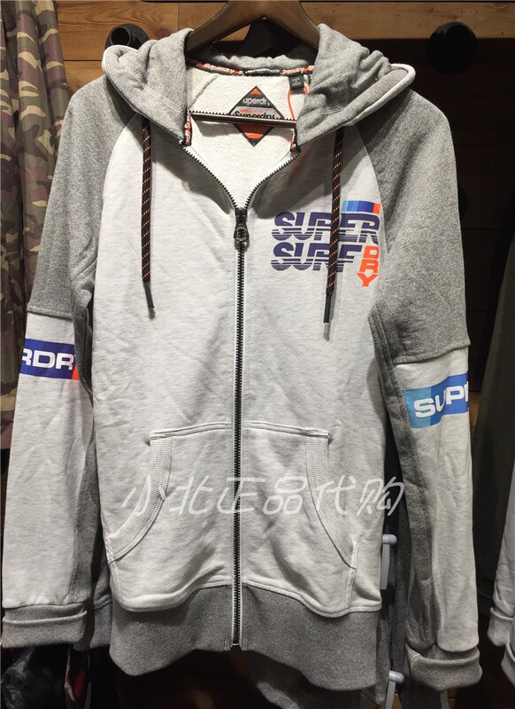 Superdry Extreme Dry 20 Autumn/Winter Men's Hooded Zip-Up Sweatshirt Color Block Coil Versatile Sports Trendy Brand Superdry Extreme Dry 20 Autumn/Winter Men's Hooded Zip-Up Sweatshirt Color Block Coil Versatile Sports Trendy Brand