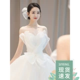 Топ без лямок, летнее свадебное платье для невесты, подходит для подростков