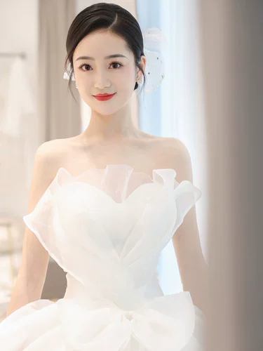 Топ без лямок, летнее свадебное платье для невесты, подходит для подростков