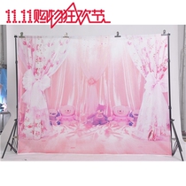 2 m Double bracket Photography Background Frame Anchor Background Cloth Bracket Photography Shed Gold ornaments portrait Costume Photography