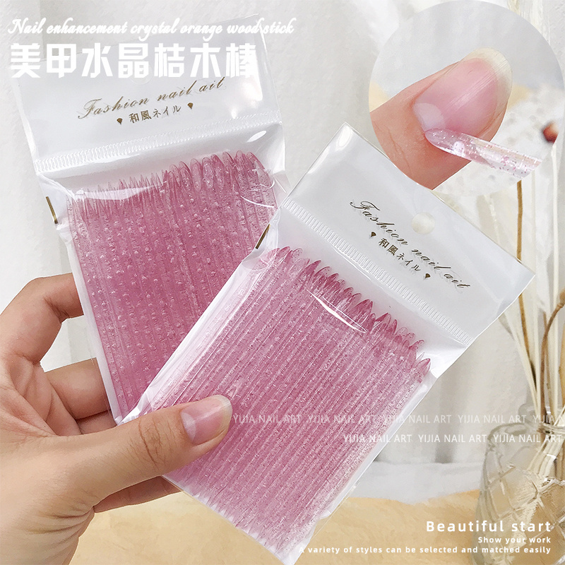 Nail Art Orange Wood Stick Crystal Dotting Tool, Embossing Beech Wood Stick, Double-Ended Carving Cleaning and Cuticle Pusher Tool Nail Art Orange Wood Stick Crystal Dotting Tool, Embossing Beech Wood Stick, Double-Ended Carving Cleaning and Cuticle Pusher Tool