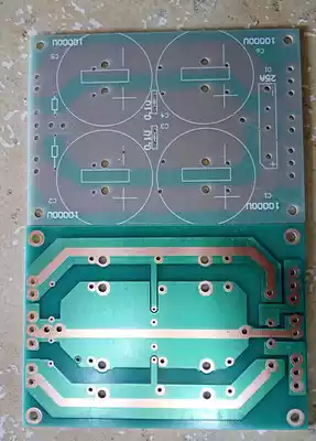 Power amplifier rectifier filter board equipped with 4 10000UF capacitor PCB empty board(Mingshang HIFI power amplifier