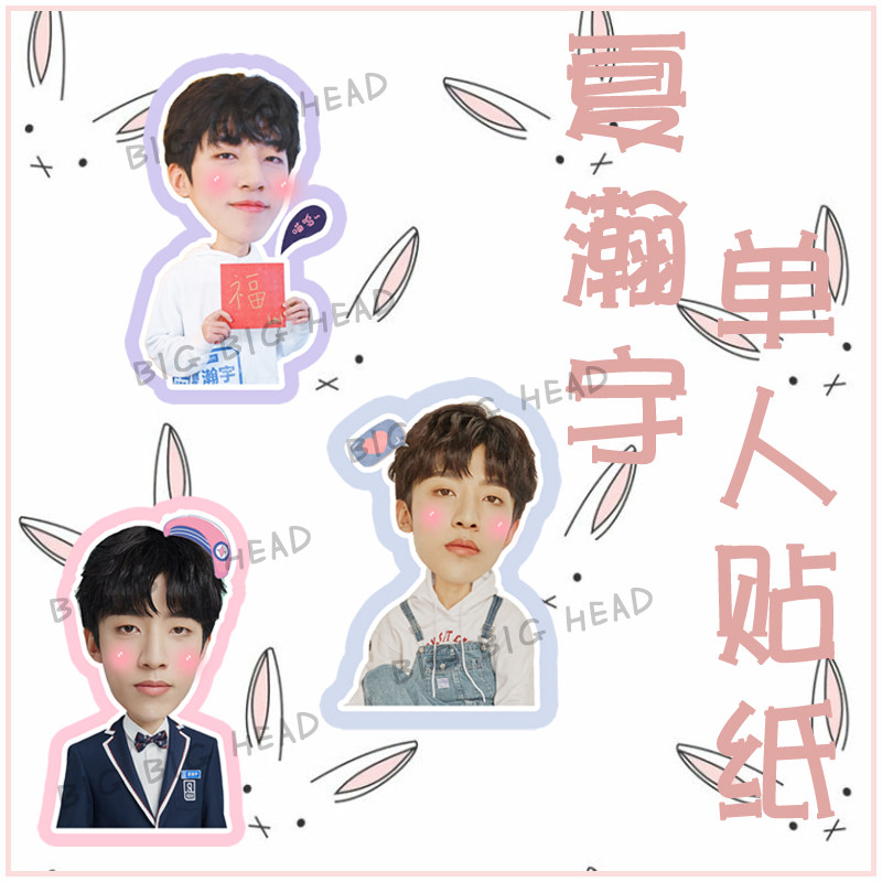 Youth has you Xia Hanyu Handbook stickers Luggage stickers Not cut and need to be cut by yourself