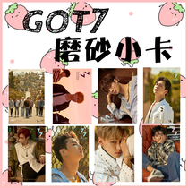 GOT7 JBJunior Duan Yien JacksonBamBam Jin Youqian Cui Rongzai lomo card frosted small card