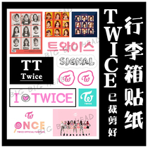 TWICE luggage suitcase sticker laptop skateboard guitar leather sticker