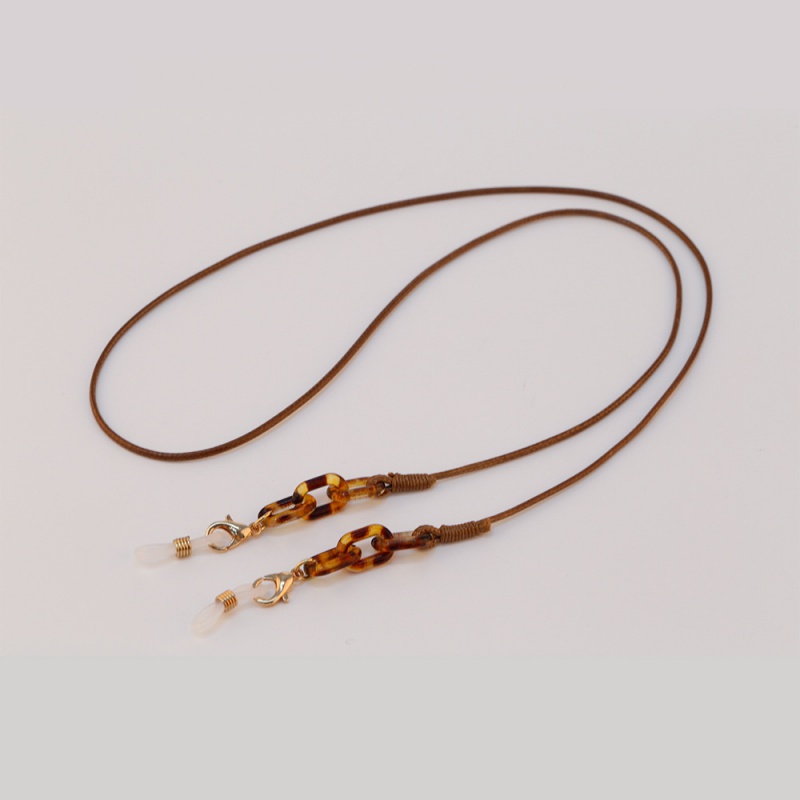 マスクストラップチェーン 韓国風編み込みワックスロープ U字型バックル 紛失防止メガネチェーン AirPods Bluetoothヘッドセットチェーン