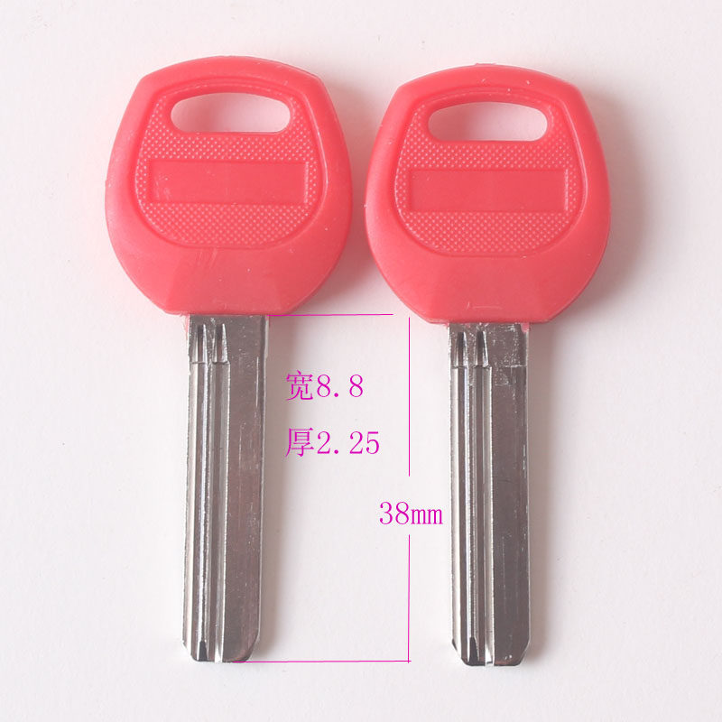 Red handle the red handle with no shoulder straight, Bailey key blank lock spoon material key molds AB lock to be ruffles 