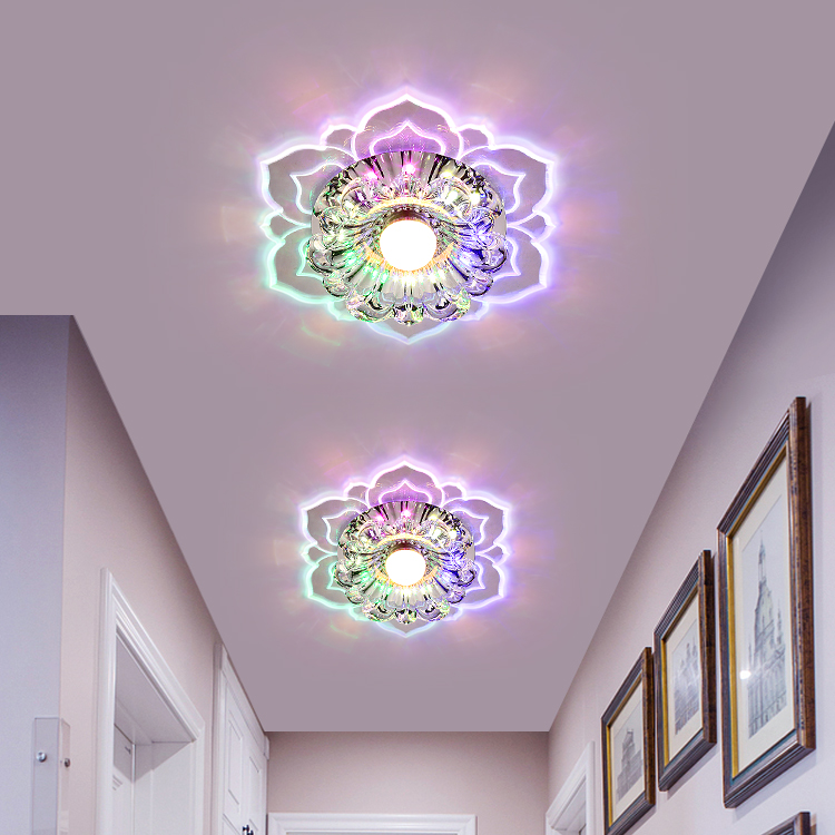 Simple and modern LED spotlights aisle corridor lights porch lights creative foyer entry lights living room downlights modeling lights