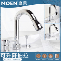 Moen toilet wash wash basin wash bathroom double three hole basin basin Basin hot and cold faucet 89121