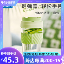 Music Buckle Lebuckle Water Cup Plastic High Temperature Resistant Transparent Plastic Cup Water Mug Lady With Water Bottle Portable